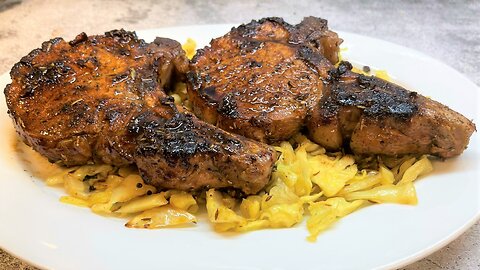 Bourbon Glazed Pork Chops