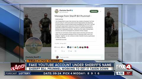 Sheriff warns of imposter YouTube page