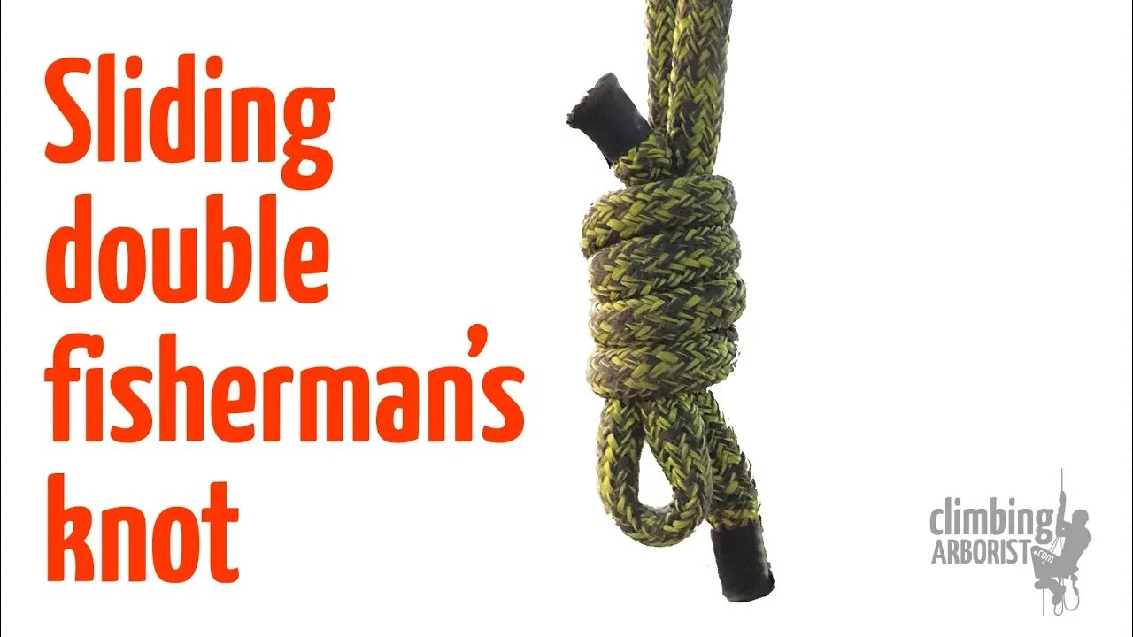 Sliding double fisherman's knot | Knot tying for arborists