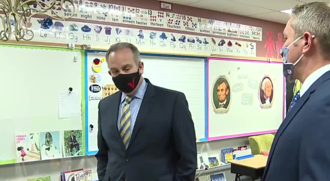 CCSD Superintendent Jara tours classrooms ahead of return