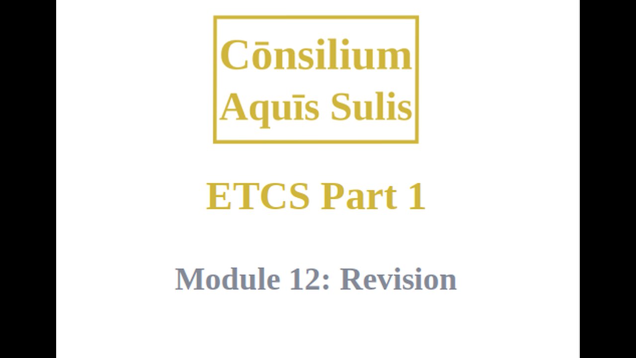 ETCS Part 1 Module 12 (English)