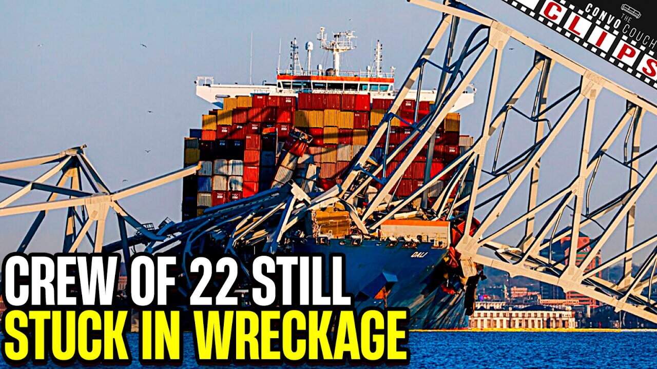 Crew of 22 Still Aboard the Dali, Stuck in Wreckage