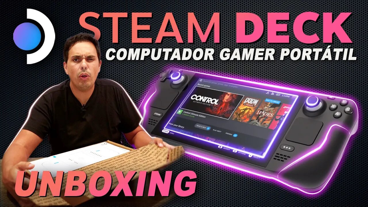 Steam Deck Computador Gamer Portátil!