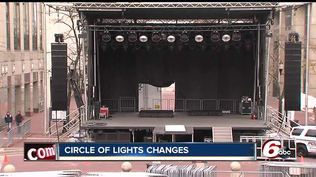 Changes coming to Circle of Lights in downtown Indianapolis