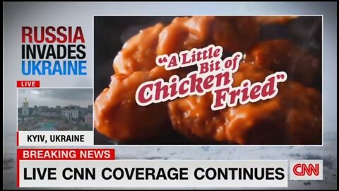Air Raid Sirens Are Heard In Kyiv And CNN Cuts To An Applebee’s Commercial