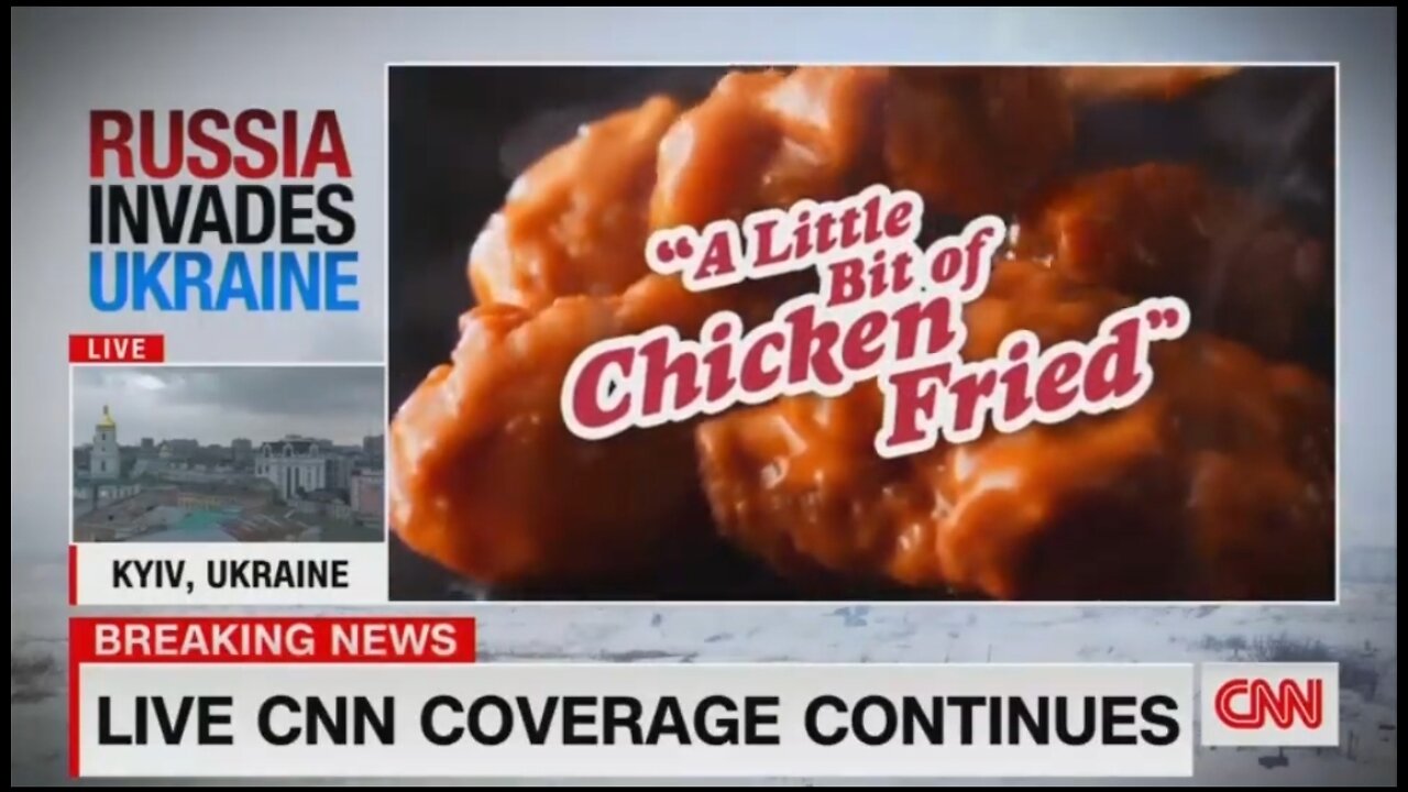 Air Raid Sirens Are Heard In Kyiv And CNN Cuts To An Applebee’s Commercial