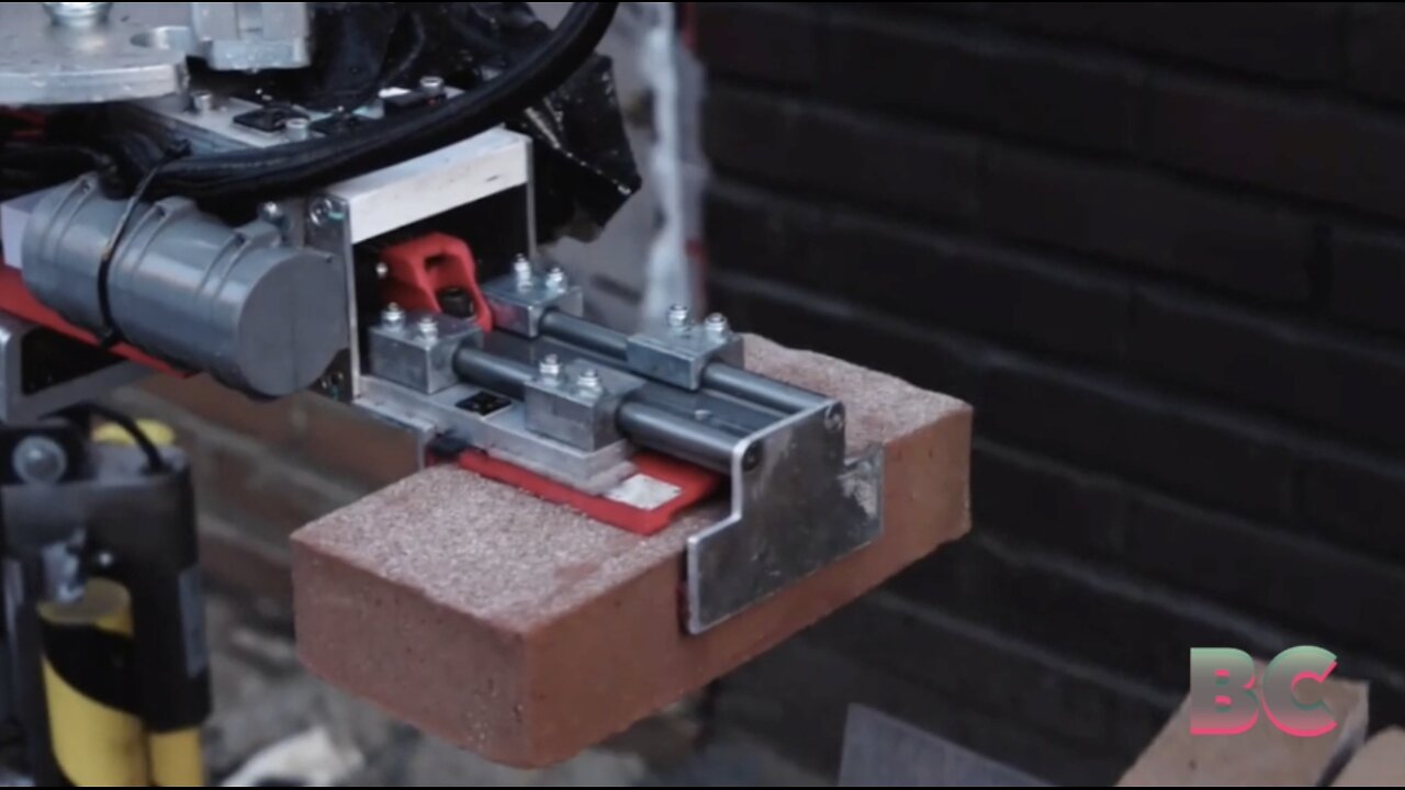 A company’s AI-powered robots can lay bricks