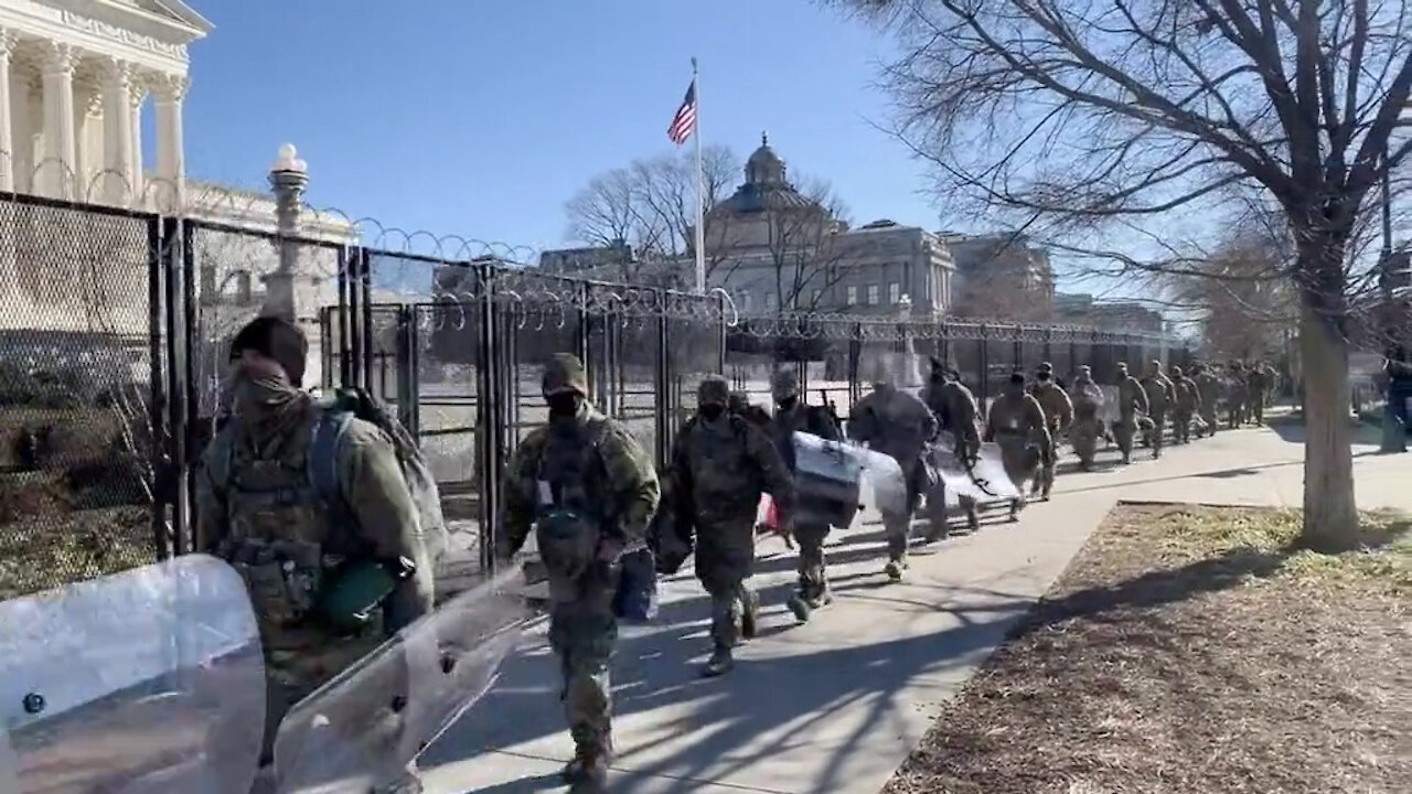 B-roll: Gen. Hokanson U.S. Capitol troop visits