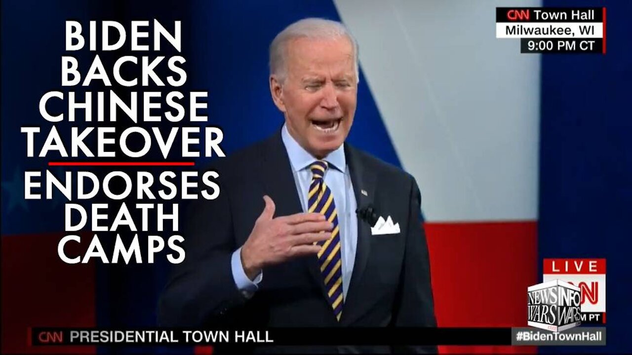 Joe Biden Openly Backs Chinese Takeover, Endorses Death Camps