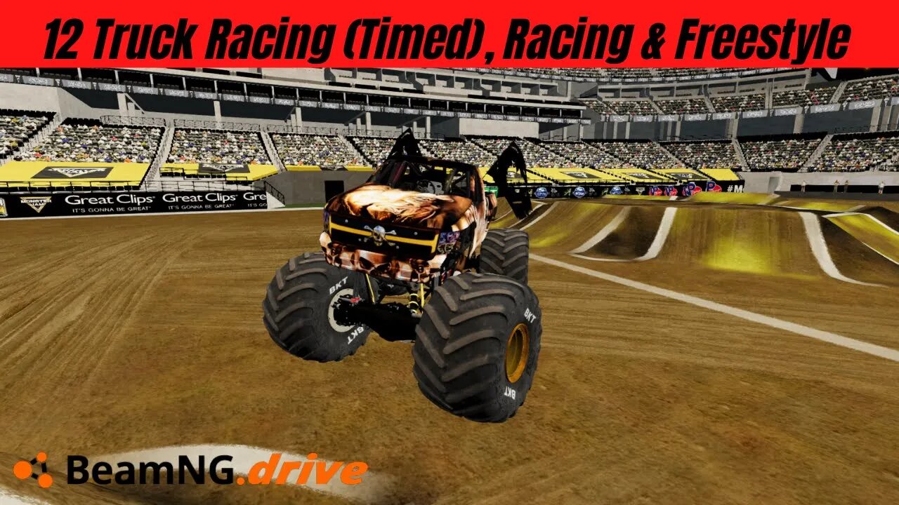 Monster Jam Allegiant Stadium Week Part 1| Monster Tour BeamNG.Drive Monster Jam #monsterjam