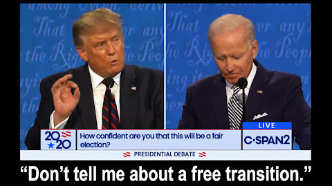 Trump Lays into Biden when Asked about a Transition of Power