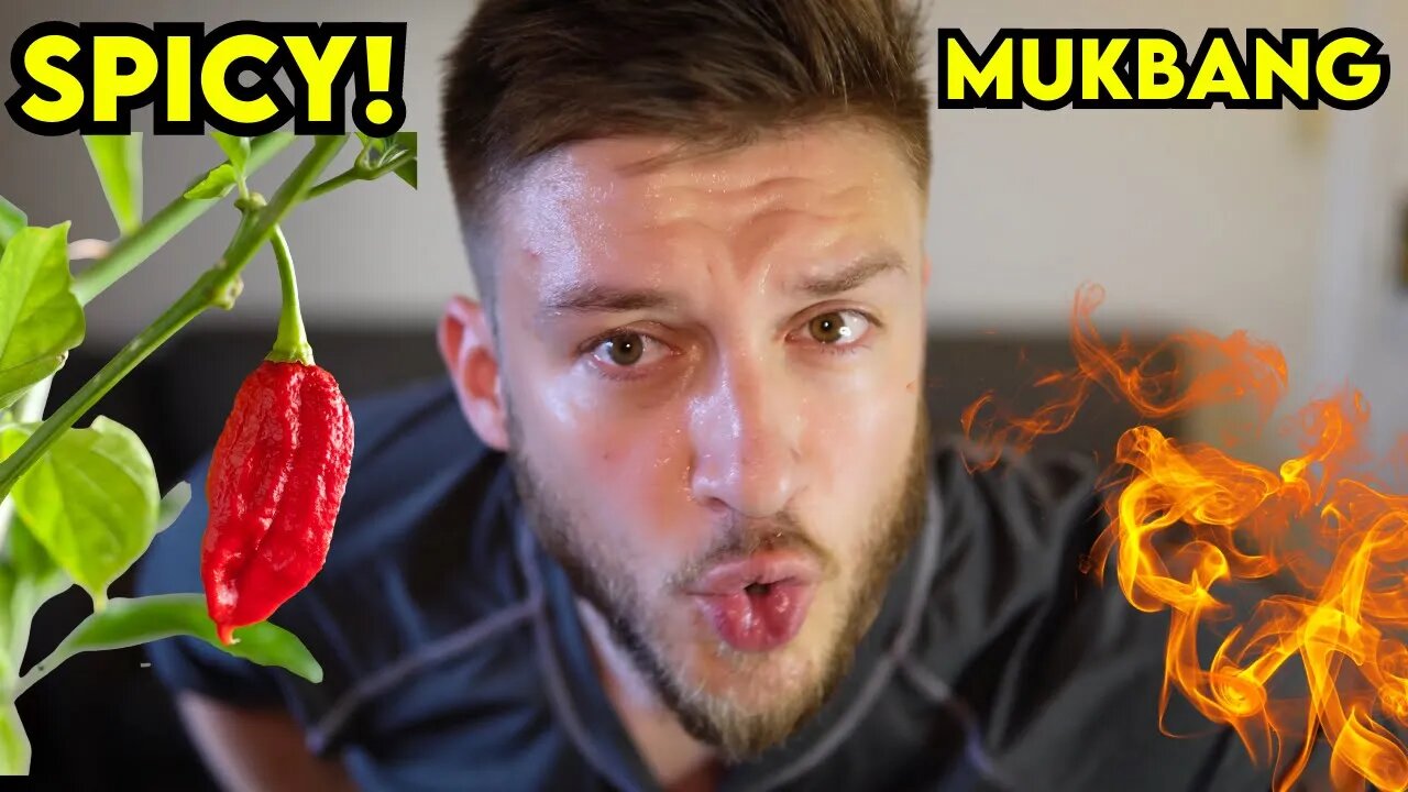 MUKBANG SPICY GHOST PEPPER HOT SAUCE CHICKEN