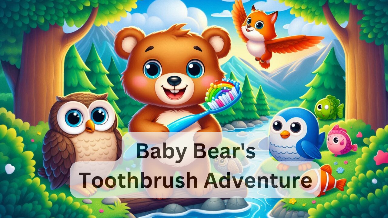 Baby Bear's Toothbrush Adventure - Fun story