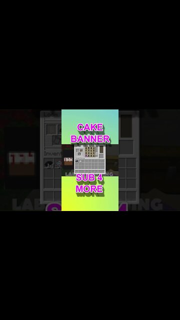 Minecraft: Cake Banner