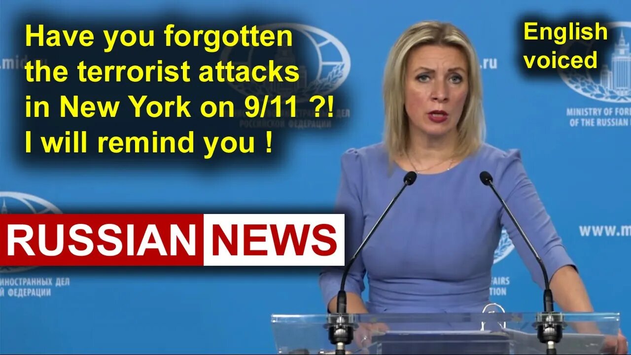 Have you forgotten the terrorist attacks in New York on 9/11?! I will remind you! Russia, Ukraine