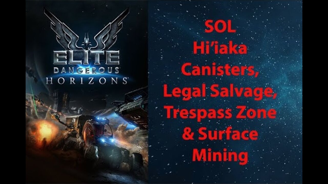 Elite Dangerous: Permit - SOL - Hiiaka - Legal Salvage, Trespass Zone & Surface Mining - [00045]