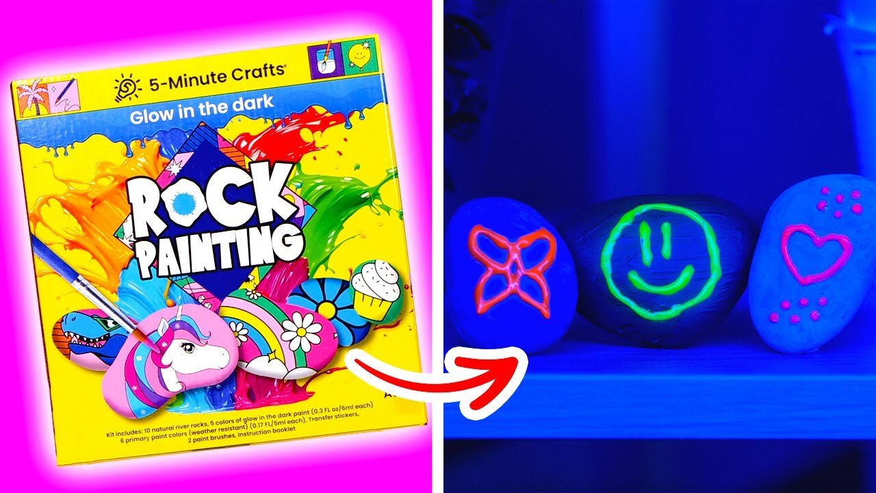 🌟Transforming Rocks Into Glowing Masterpieces!🌟