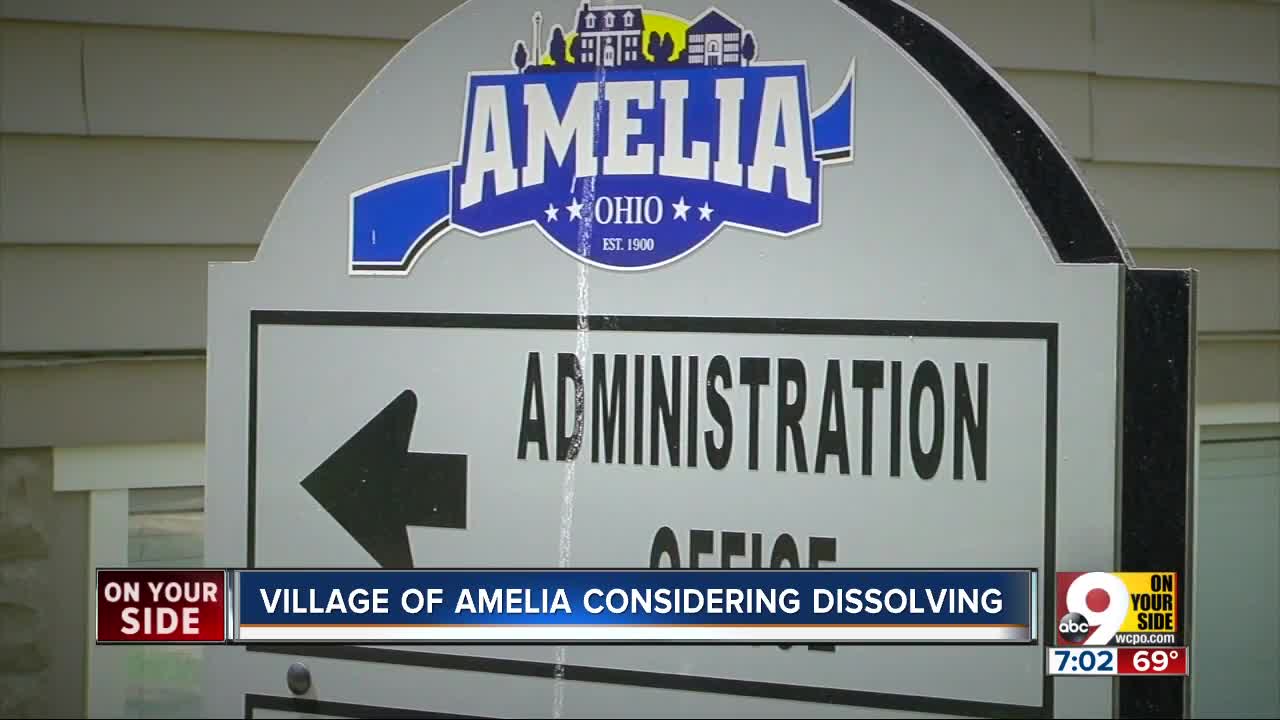 Village of Amelia voting to determine whether or not to dissolve