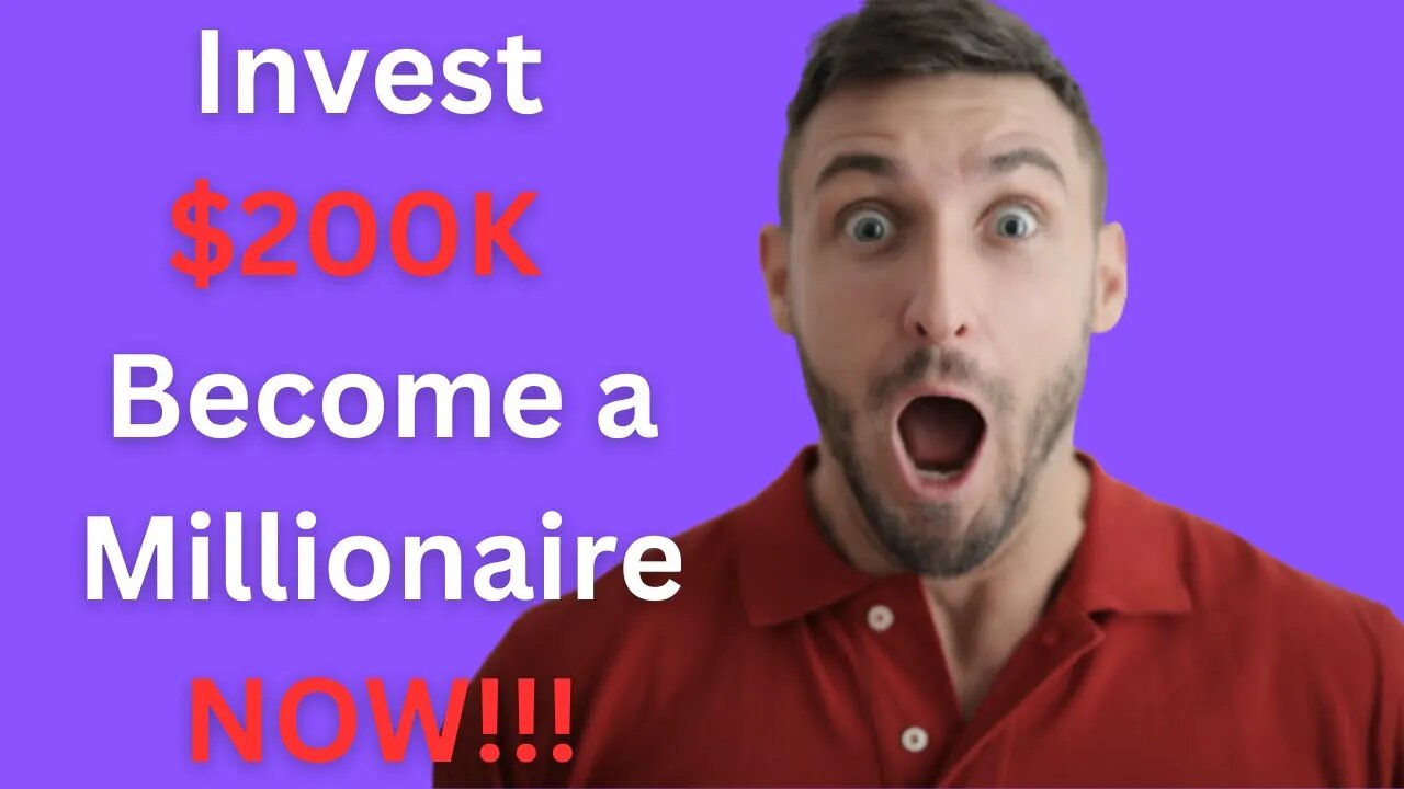 Make Money With Money How To Invest 200K or More To Become a Millionaire