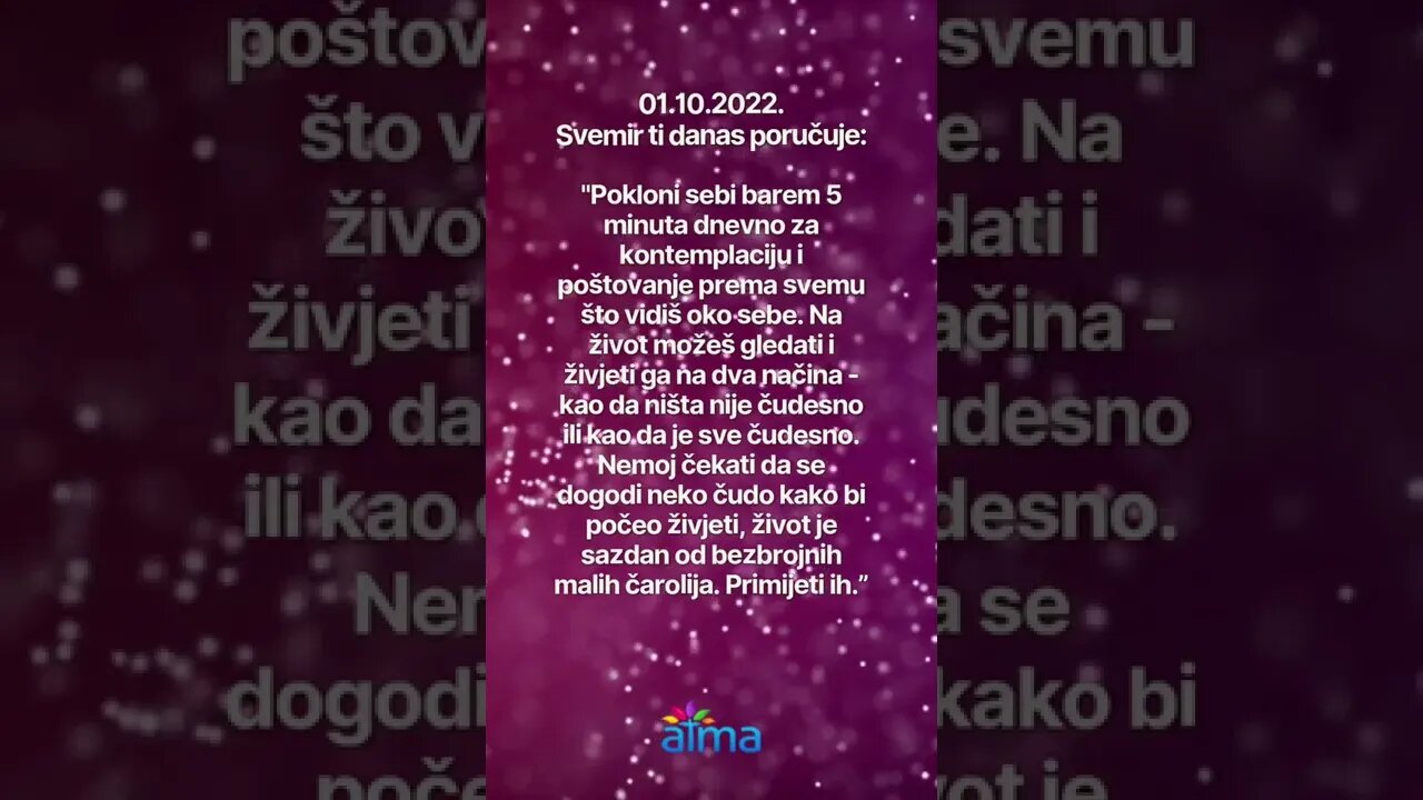 ATMA 💙 Poruka Svemira 01.10.2022.