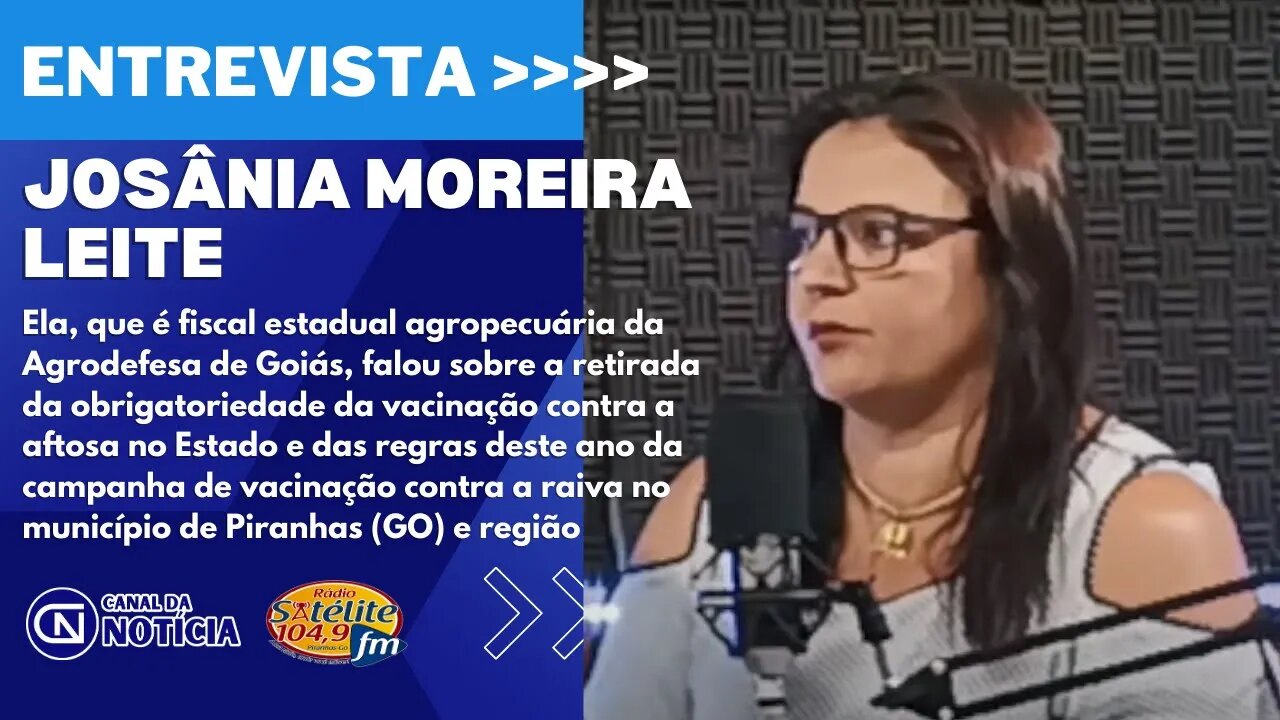 FISCAL DA AGRODEFESA FALA SOBRE A RETIRADA DA OBRIGATORIEDADE DA VACINAÇÃO CONTRA A AFTOSA EM GOIÁS