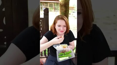 American girl tries tempoyak with Fikry Ibrahim #shorts