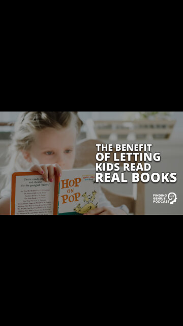 The Benefit of Letting Kids Read Real Books #shorts