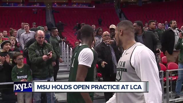 Fans flock to LCA for Spartans open practice