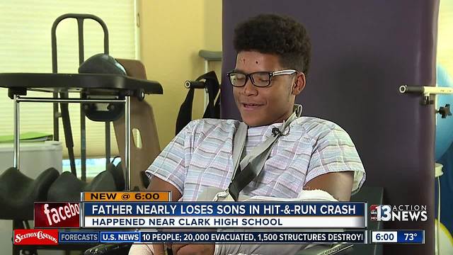 Brothers injured in hit-and-run walking home from Clark High School