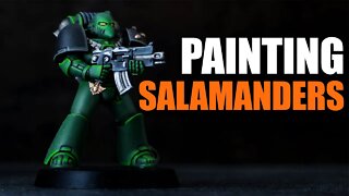 How to Paint Salamanders Space Marines | Horus Heresy | 18th Legion