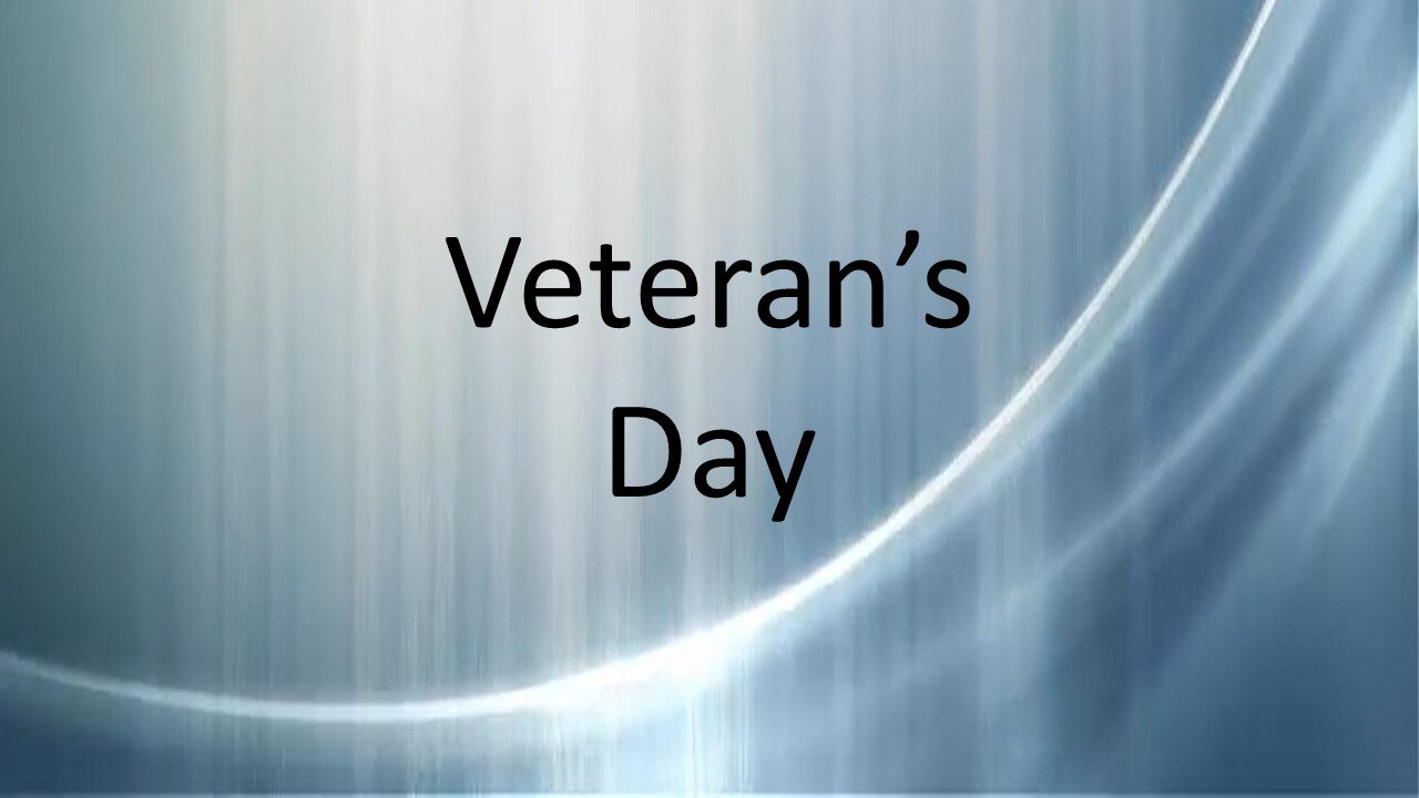 Veteran's Day 2016... Even more true TODAY!