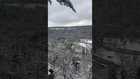 awesome scenic outlook over lake.