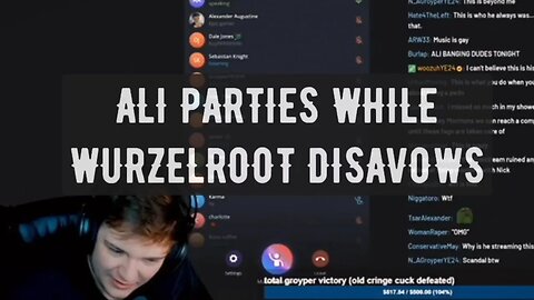 Ali Alexander parties while Wurzelroot disavows