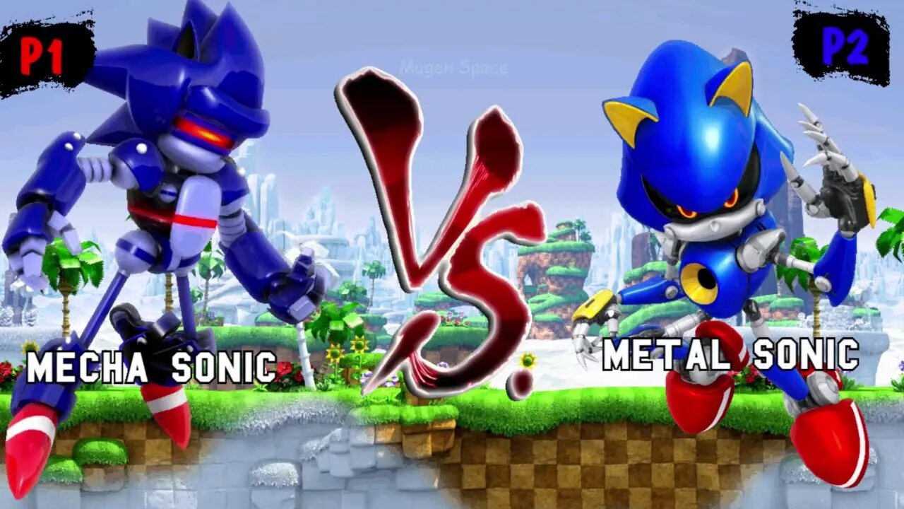Mecha Sonic & Fire Sonic VS Metal Sonic & Fleetway Sonic & Sonic exe I Sonic Mugen