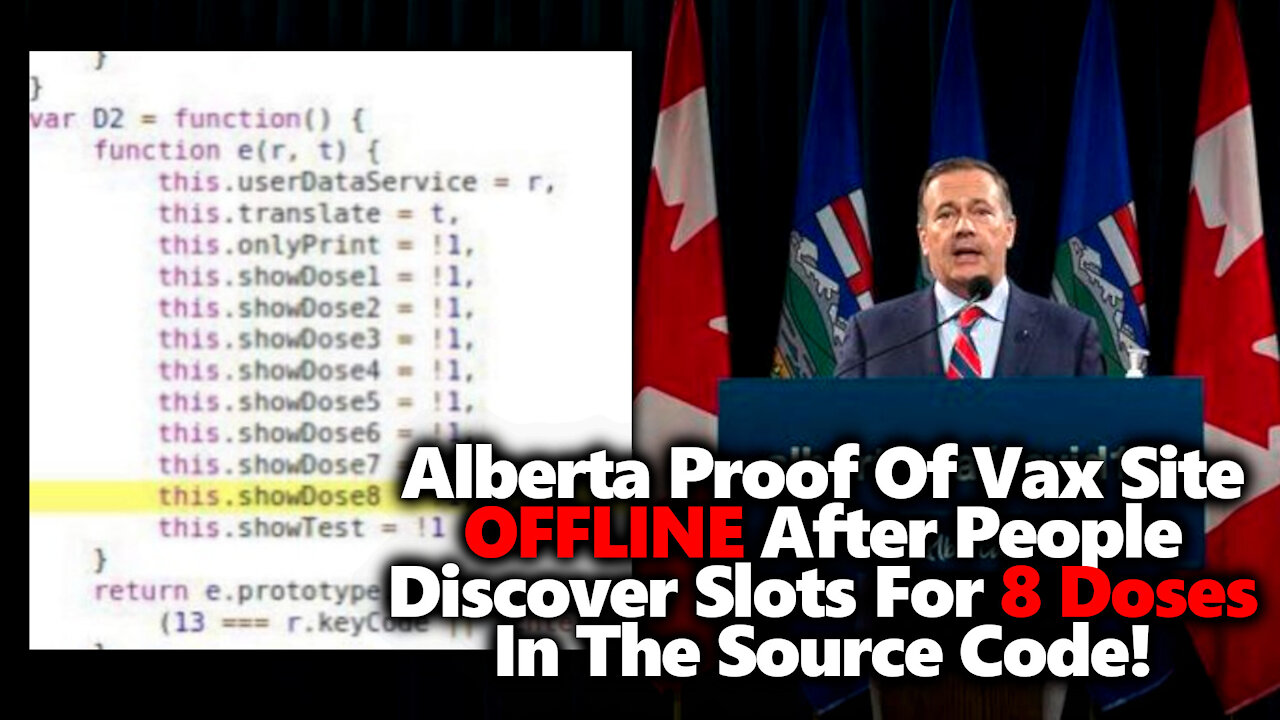 ACCESS DENIED: Alberta VaxPass Website Stops Working After People Find 8 Shot Slots In Source Code