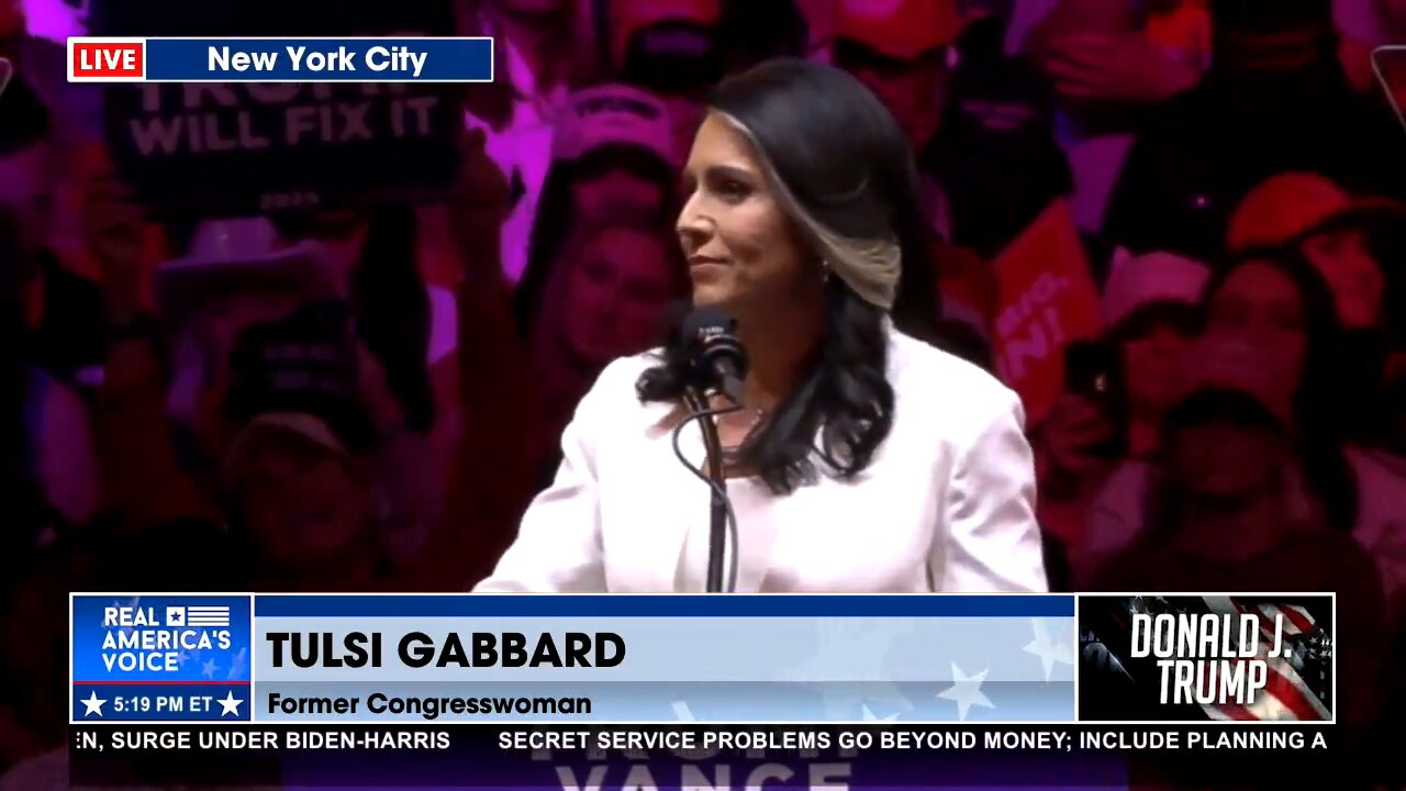 ⚡ TULSI GABBARD's full speech in Madison Square Garden #MAGA