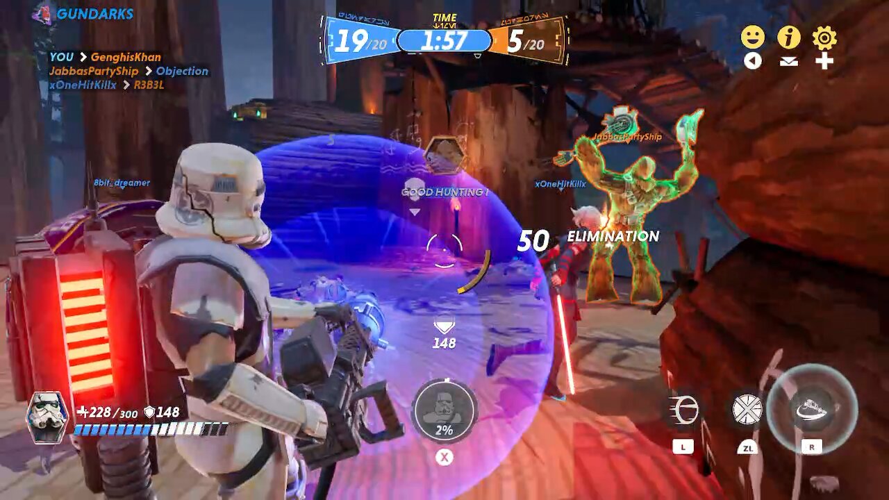 Star Wars Hunters gameplay!