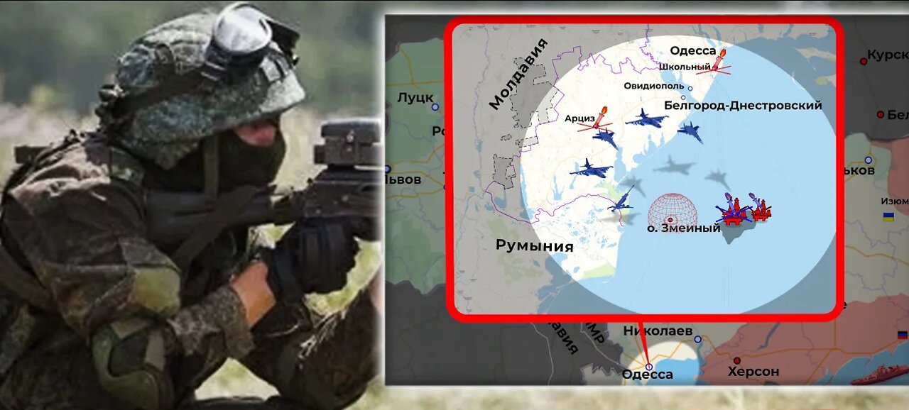 The failure of the V.S.U. attack on the island of Zmeiny.