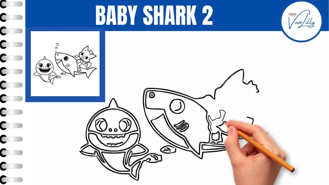 HOW TO DRAW |BABY SHARK 2 | VERY EASY