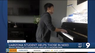 UA student goes beyond his research to help those in need