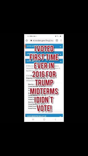 I AM TRUMP VOTER FISHY THING HAPPENED