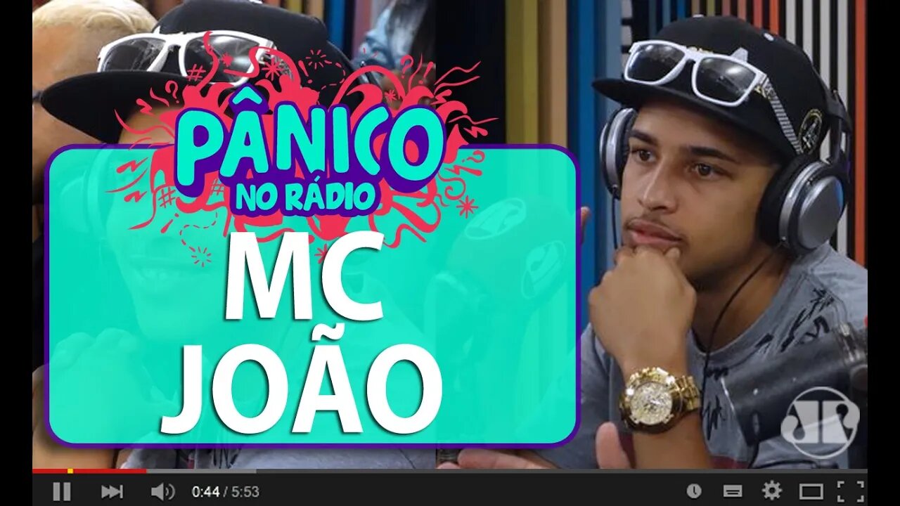 "Saio xingando todo mundo", diz MC João sobre críticas | Pânico