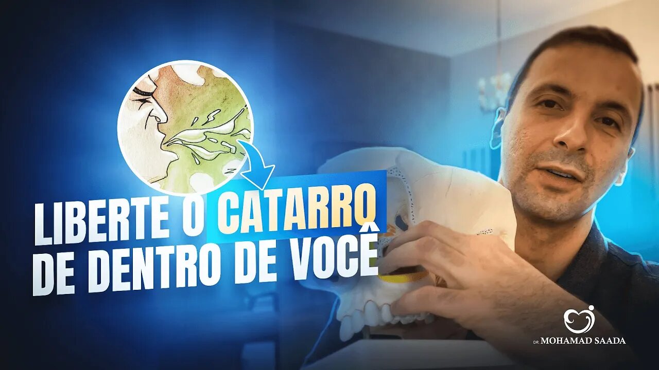 CATARRO PRESO DENTRO DE VOCÊ. DOR DE CABEÇA. TOSSE. CATARRO NA GARGANTA. SAIBA COMO RESOLVER