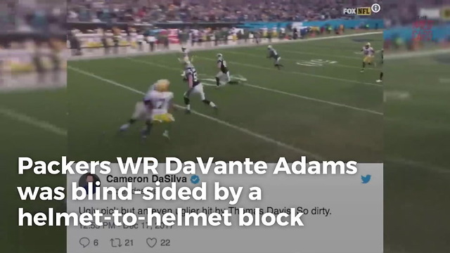 After Dirty Hit On Davante Adams, Thomas Davis Gets His Suspension Reduced
