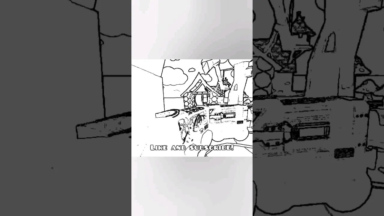 thomas & friends minis - hero diesel in magical lands - B&W sketch! #thomasandfriends #minis