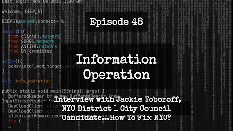 IO Episode 48 - Interview with Jackie Toboroff, City Council Candidate NYC-1