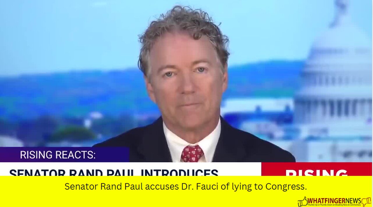 Senator Rand Paul accuses Dr. Fauci of lying to Congress.