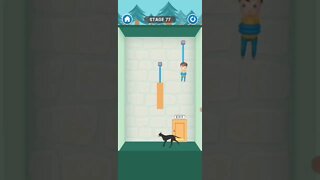 rescue cut rope puzzle 😎 #shorts