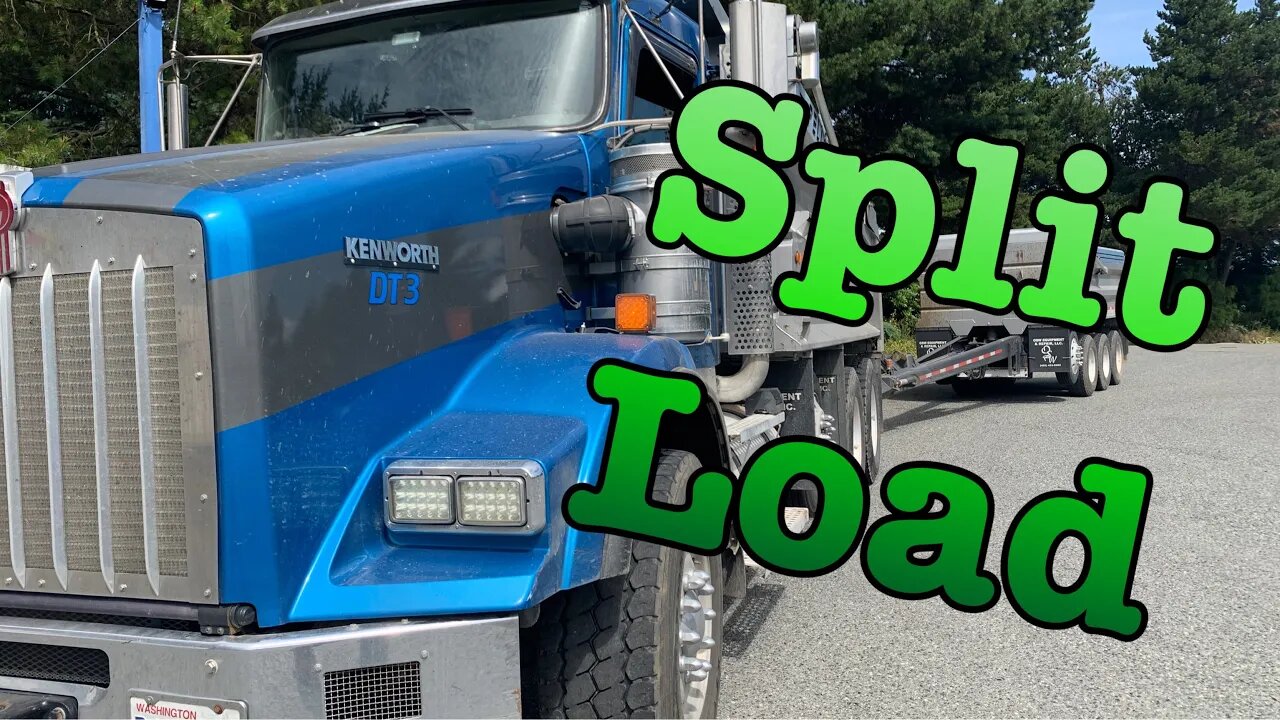 How to load a Truck and Trailer Dump Truck with a split load. Trucking and Construction.