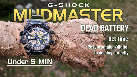 G-Shock MUDMASTER Battery Replacement! + More